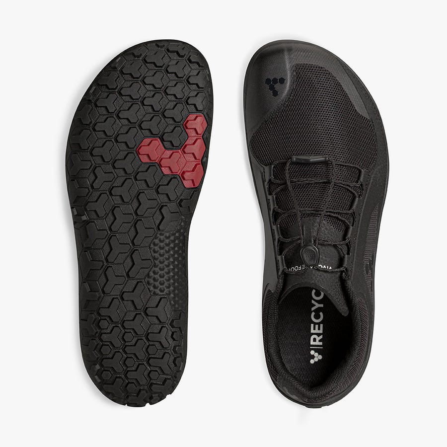 Black Men's Vivobarefoot Primus Trail II FG Trail Shoes | Philippines 0099XYUF